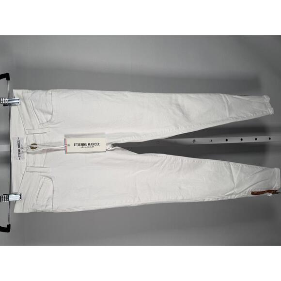 NWT Etienne Marcel White Jeans with Red Zipper Size 26 - Picture 2 of 10